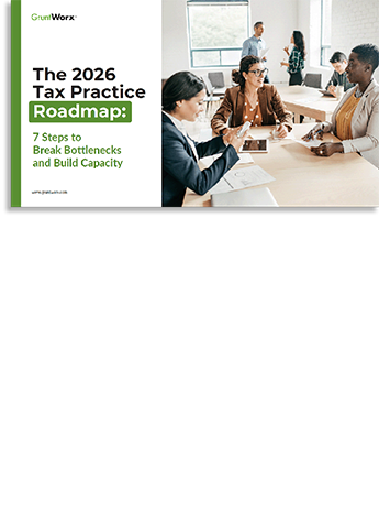 GruntWorx eBook Cover - The 2026 Tax Practice Roadmap