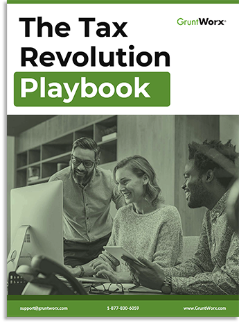 GruntWorx eBook Cover - The Tax Revolution Playbook